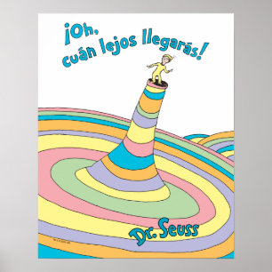 Dr. Seuss Oh, de ver hoe ver je komt! Poster