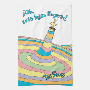 Dr. Seuss Oh, de ver hoe ver je komt! Theedoek