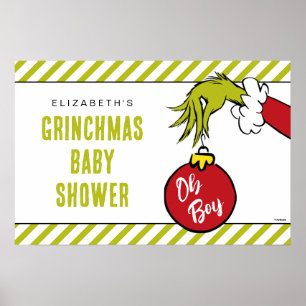 Dr. Seuss Oh jongen Grinch Baby Shower Poster