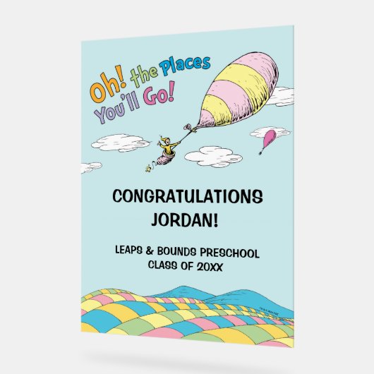 Dr Seuss | Oh, les endroits où vous irez ! Diplôme (Angle)