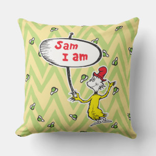 Dr. Seuss  Ondertekening Sam-I-Am Holding Kussen