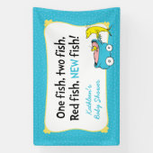 Dr Seuss | One Fish - Bannière Baby shower garçon (Verticale)