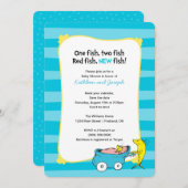 Dr Seuss | One Fish - Boy Baby shower Invitation (Devant / Derrière)