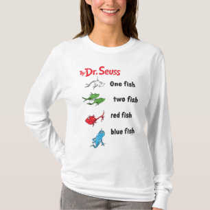 Dr. Seuss One Fish Two Fish - Antiek T-shirt