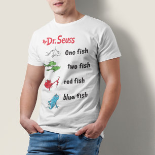Dr. Seuss One Fish Two Fish - Antiek Tri-Blend Shirt