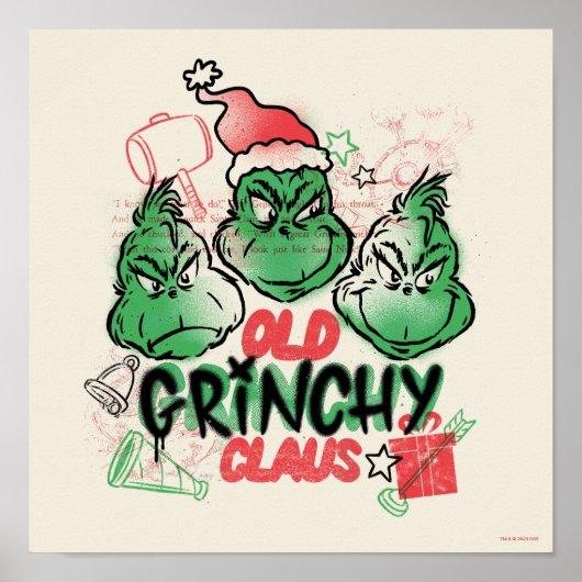 Dr. Seuss | Oude Grinch-clausule Poster (Voorkant)
