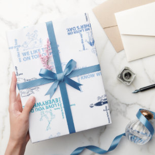 Dr. Seuss Patroon Vaderdag-offerte Cadeaupapier