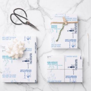 Dr. Seuss Patroon Vaderdag-offerte Inpakpapier Vel