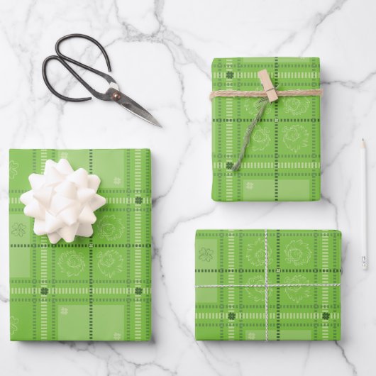 Dr. Seuss | Patroon van St. Patrick's Day Inpakpapier Vel (Voorkant)