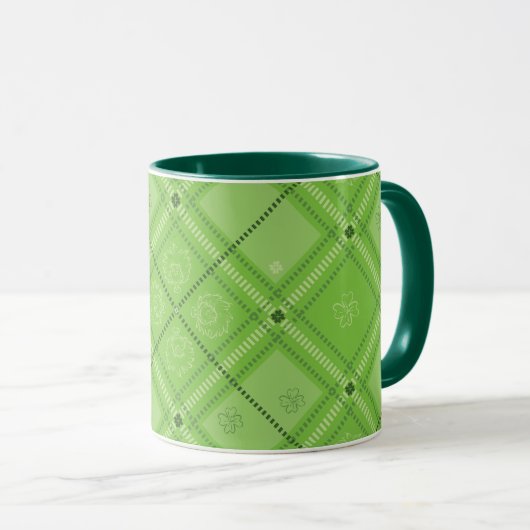 Dr. Seuss | Patroon van St. Patrick's Day Mok (Voorkant rechts)