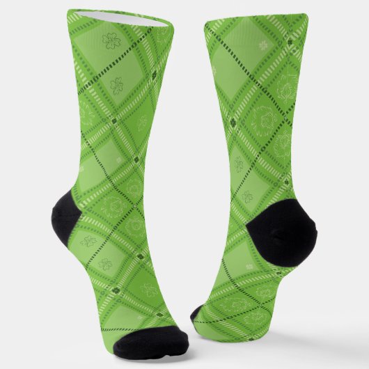 Dr. Seuss | Patroon van St. Patrick's Day Sokken (Gebogen)