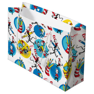 Dr. Seuss Personages Met Potloden Patroon Groot Cadeauzakje