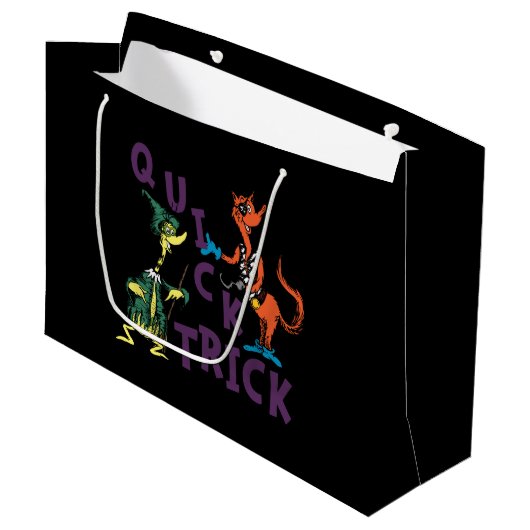 Dr. Seuss | Quick Trick Halloween Graphic Groot Cadeauzakje (Voorkant Gekanteld)