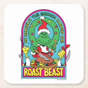 Dr. Seuss Roast Beest Grafisch Vierkante Kartonnen Onderzetter