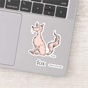 Dr. Seuss Roze Vos Sticker