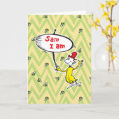 Dr. Seuss | Sam-I-Am Holding Sign Kaart (Gele Bloem)