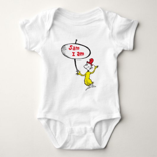 Dr. Seuss | Sam-I-Am Holding Sign Romper (Voorkant)
