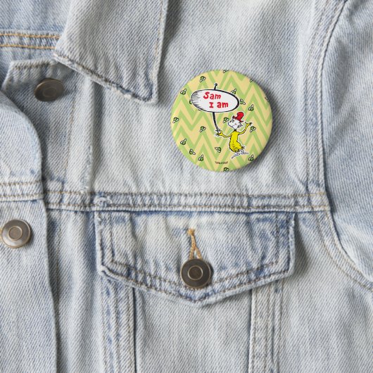 Dr. Seuss | Sam-I-Am Holding Sign Ronde Button 5,7 Cm (In situ)