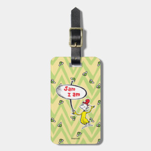 Dr. Seuss Sam-I-Am met bord Bagagelabel