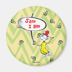 Dr. Seuss Sam-I-Am met bord Magneet
