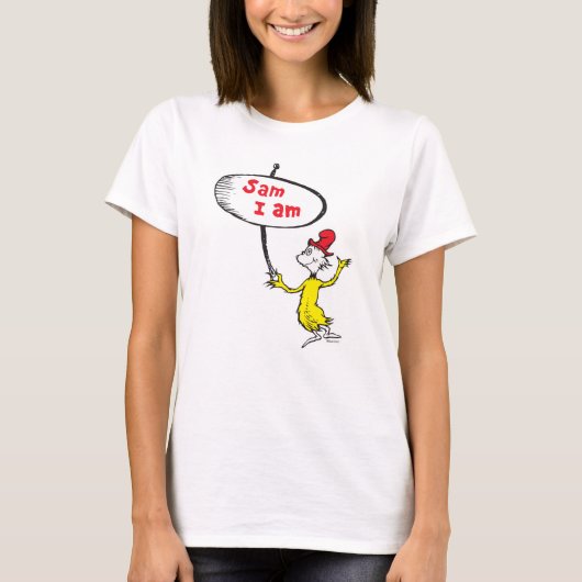 Dr. Seuss | Sam-I-Am met bord T-shirt (Voorkant)