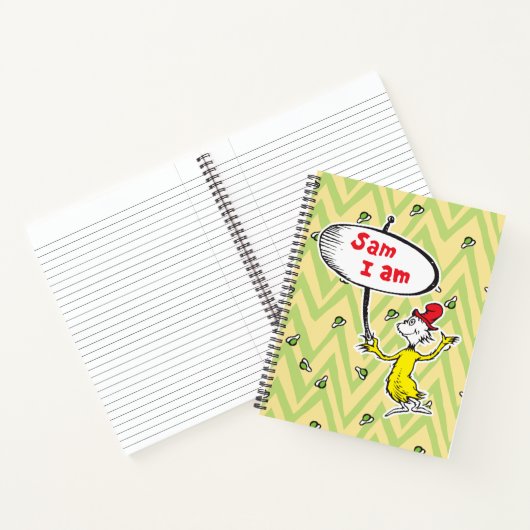 Dr. Seuss | Sam-I-Am met bordje Notitieboek (Binnen)