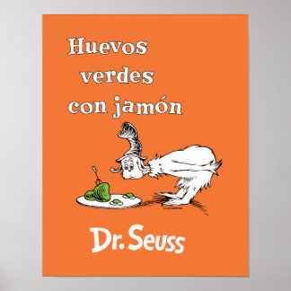 Dr. Seuss Spaanse Groene Eieren met Ham Poster
