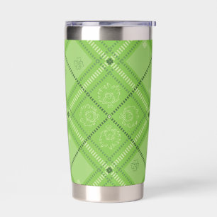 Dr. Seuss   St. Patrick's Day geruite patroon Geïsoleerde Drinkbeker