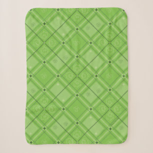 Dr. Seuss   St. Patrick's Day geruite patroon Sherpa Deken