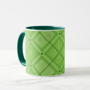 Dr. Seuss St. Patrick's Day Schotse ruit-patroon Mok