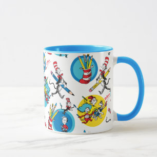 Dr. Seuss   Tekens met Potloden Patroon Mok