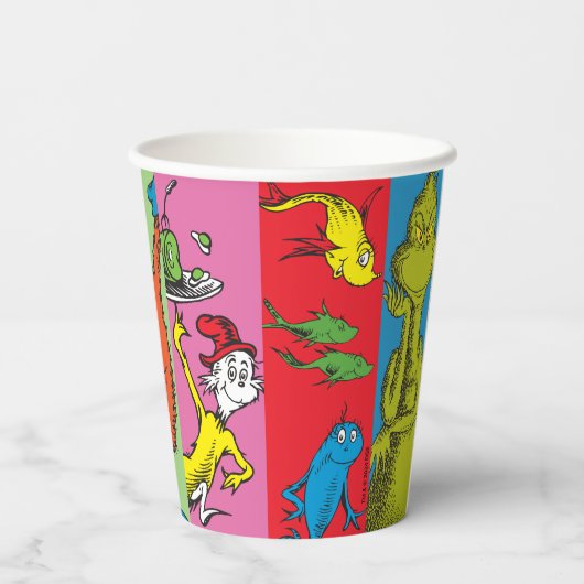 Dr. Seuss | tekensegment Papieren Bekers (Achterkant)
