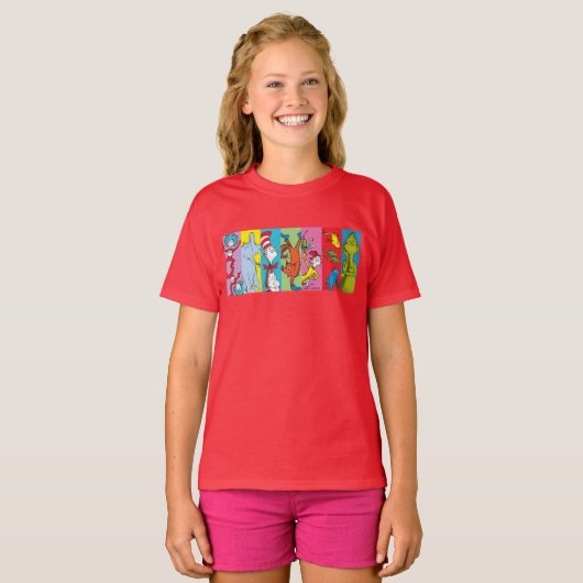 Dr. Seuss | tekensegment T-shirt (Voorkant volledig)