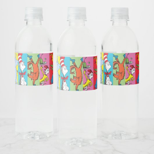 Dr. Seuss | tekensegment Waterfles Etiket (Flessen)