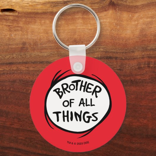 Dr. Seuss Thing 1 Ding 2 - Broeder van alles Sleutelhanger (Achterkant)