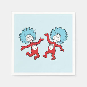 Dr. Seuss Thing 1 en Thing 2 Karakter Servet