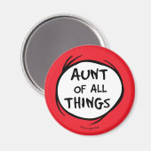 Dr. Seuss | Thing 1 Thing 2 - Aunt van alle dingen Magneet (Voorkant / Achterkant)