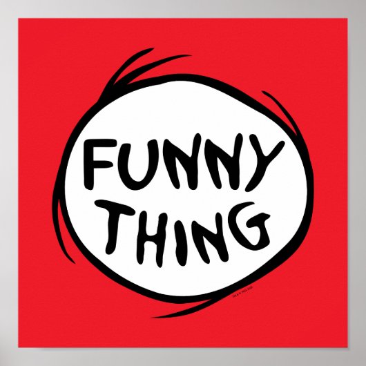 Dr. Seuss | Thing 1 Thing 2 - Grappig ding Poster (Voorkant)