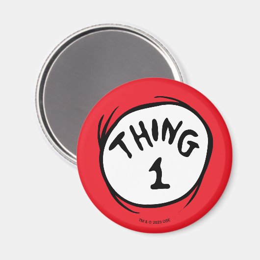 Dr. Seuss | Thing 1 Thing 2 - Thing 1 Magneet (Voorkant / Achterkant)