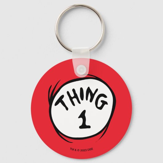 Dr. Seuss | Thing 1 Thing 2 - Thing 1 Sleutelhanger (Achterkant)
