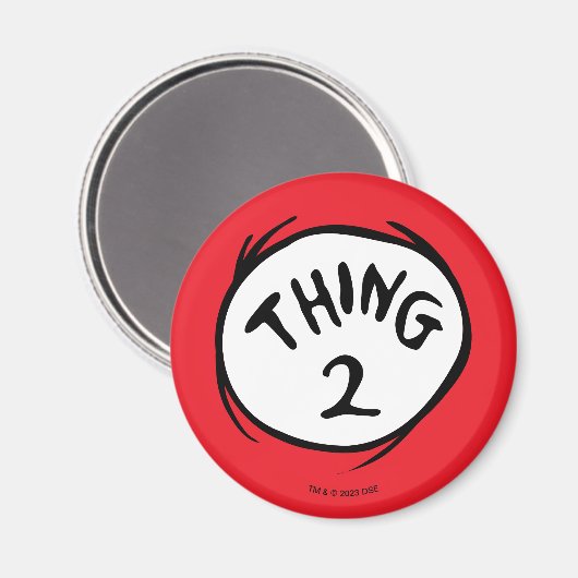 Dr. Seuss | Thing 1 Thing 2 - Thing 2 Magneet (Voorkant / Achterkant)