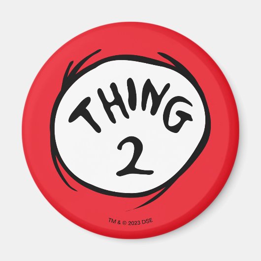 Dr. Seuss | Thing 1 Thing 2 - Thing 2 Magneet (Voorkant)