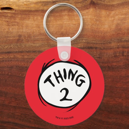 Dr. Seuss | Thing 1 Thing 2 - Thing 2 Sleutelhanger (Achterkant)