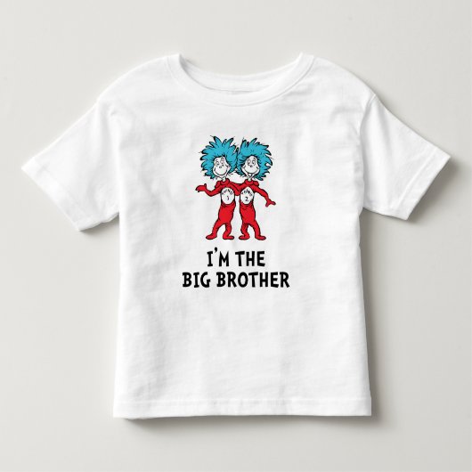 Dr. Seuss Thing One Thing Twee Tweeling | Grote Br Kinder Shirts (Voorkant)