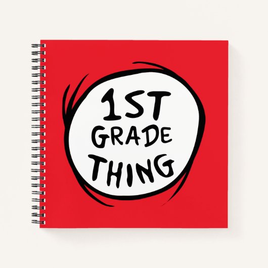 Dr. Seuss | Thing One Thing Two - 1e klas ding Notitieboek (Voorkant)
