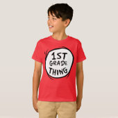 Dr. Seuss | Thing One Thing Two - 1e klas ding T-shirt (Voorkant volledig)