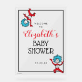 Dr Seuss Thing One Thing Two | Baby shower jumeaux (Recto)