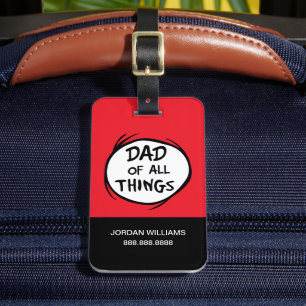 Dr Seuss Thing One Thing Two - Pap van alle dingen Bagagelabel