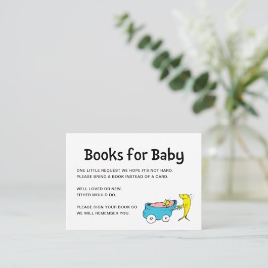 Dr Seuss | Un poisson - Carte d'insertion de Baby (Debout devant)