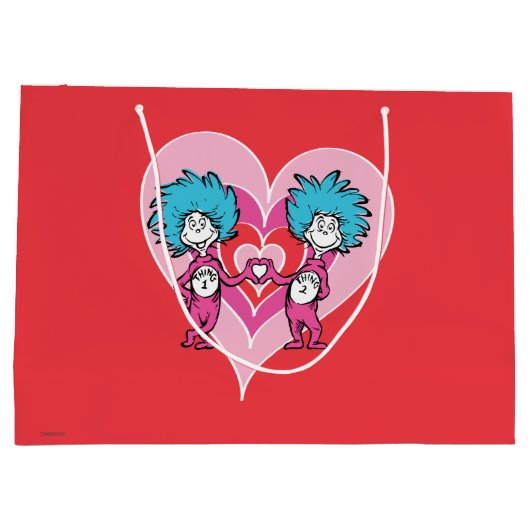 Dr. Seuss Valentijn | Ding één, twee Large Cadeauzakje (Achterkant)